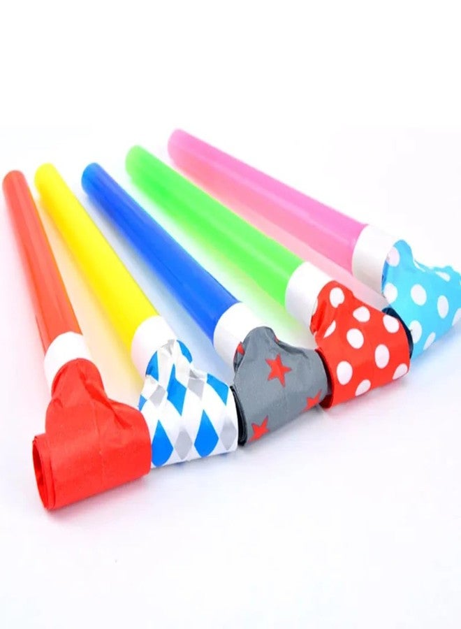 VTL Birthday Party Whistles for Kids - Colorful Blow Horns Noise Makers | Fun Party Favors for Birthdays, Celebrations & Events | Safe Plastic Whistles | Pack of 10 - Image 2